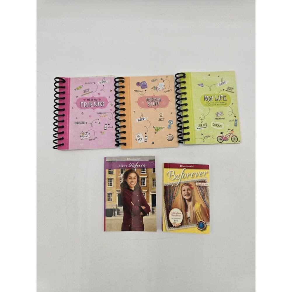 American Girl Mini Scrap & Stuff‎ Notebooks Plus Miniature Books Lot